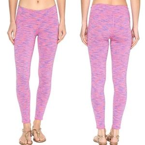Lilly Pulitzer Tiki Pink Spacedye Weekender Luxletic Leggings SZ XS EUC